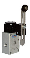 ZM3J06T AIRTAC VALVE, LIMIT VALVE, 1/8"NPT<BR>3 WAY 2 POSITION N.O. ADJUSTABLE ROLLER